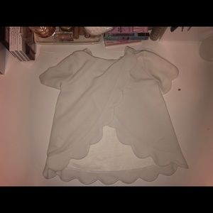 Girls scallop top